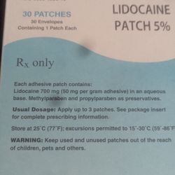 Lidocaine Patches