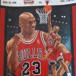 Chicago Bulls vs Spurs Nov 30 1996 Game Program