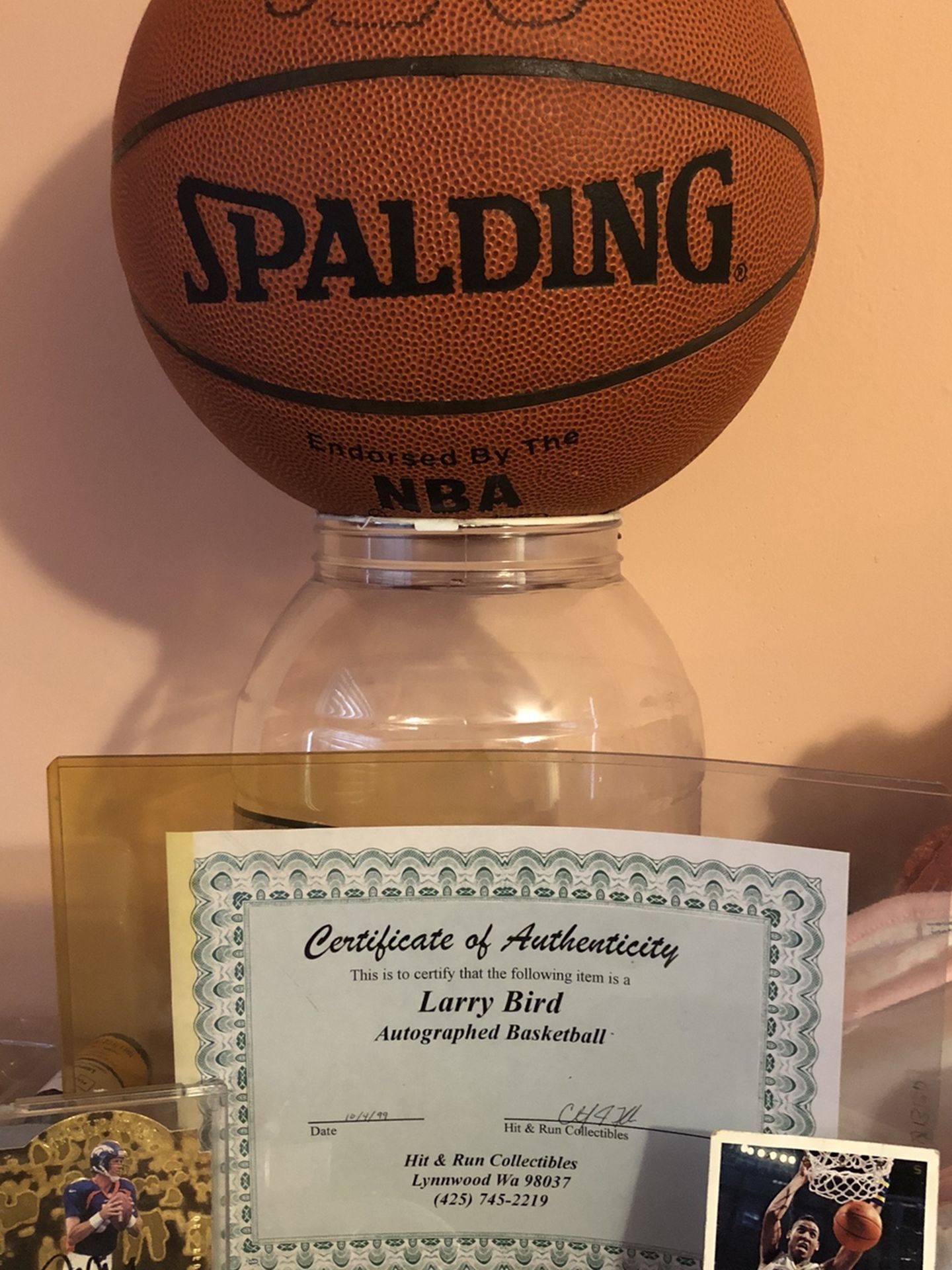 Autographed Larry Bird Basketball
