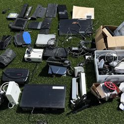 Bulk IT & Networking Equipment Lot – Aruba, Linksys, Phones, Keyboards, Cables, Docks – As-Is
