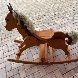 Beautiful Wooden Rocking Horse – Classic & Timeless