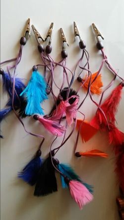 Feather roach clip /hair accessory