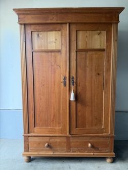Antique Pine Wardrobe | Cabinet