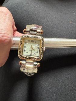 90s quartz cuff watch