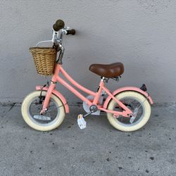 Clerg Kids Bile 12 In Pink With Training Wheel