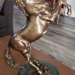 Bronze Sculpture -  Horse Rearing