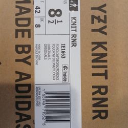 Adidas Yeezy Knit RNR Fade Onyx SZ 8.5