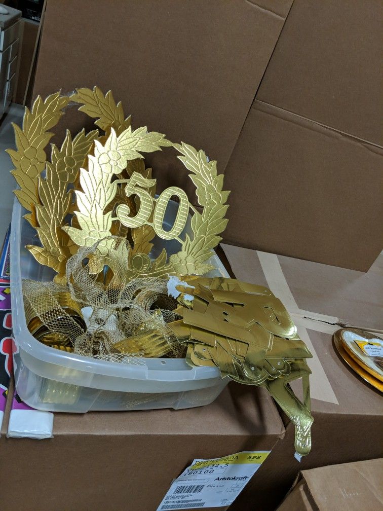 50th Anniversary Decorations