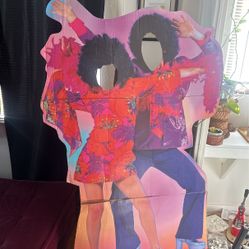 Party! Disco Hippy Photo Cut Out Cardboard Display