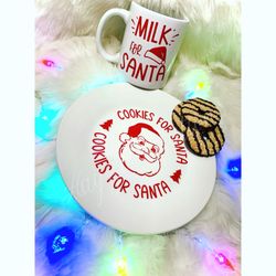 Cookies/Milk Got Santa Plate/Cup Set