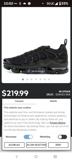 Nike Air VaporMax Plus Triple Black Sneakers