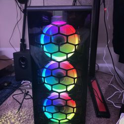 Gaming pc With RGB Colors And RGB Remote 