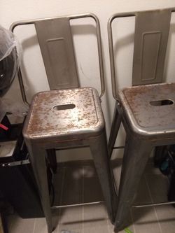 Metal  garage chair
