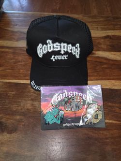 Godspeed New York "4ever" Trucker Hat + Pin Set. Snapback And New With Tags!
