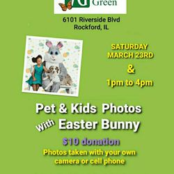 Photo with the EASTER BUNNY fundraiser 