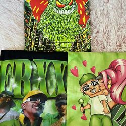 3 Size Large Ferxxo Feid T Shirts 