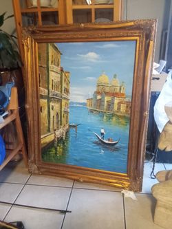 Oil painting of Italy  36 by 48