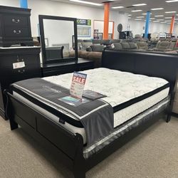Complete Beds room Set With Mattress And Box Spring 