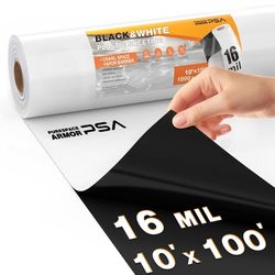 Crawl Space Vapor Barrier - 16 mil 10' x 100', Concrete Vapor Barrier, Vapor Barrier for Crawlspace Encapsulation kit, Crawlspace Liner, Roll of Heavy