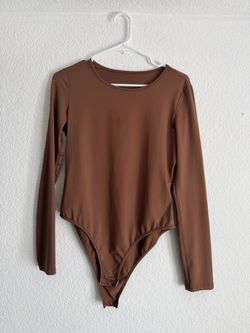 Brown Long Sleeve Bodysuit