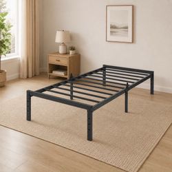 LUMUNANCE Metal Bed Frame Twin XL Size - 14 Inch Heavy-Duty Twin XL Platform Bed Frame No Box Spring Needed, Easy Assembly, Noise-Free, Sturdy Mattres