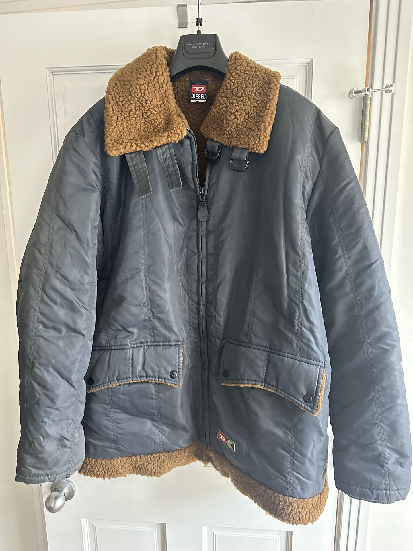 Diesel Mens Sherpa Lined Jacket/Parka