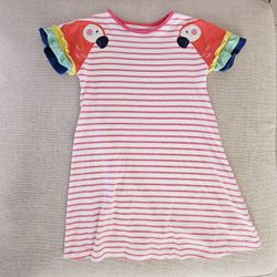 Mini BODEN ruffle Sleeves Parrot Embroidered Patch 