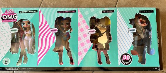 LOL Surprise OMG Series 2 Candylicious, Miss Independent, Alt Grrrl & Busy B.B. Fashion Doll