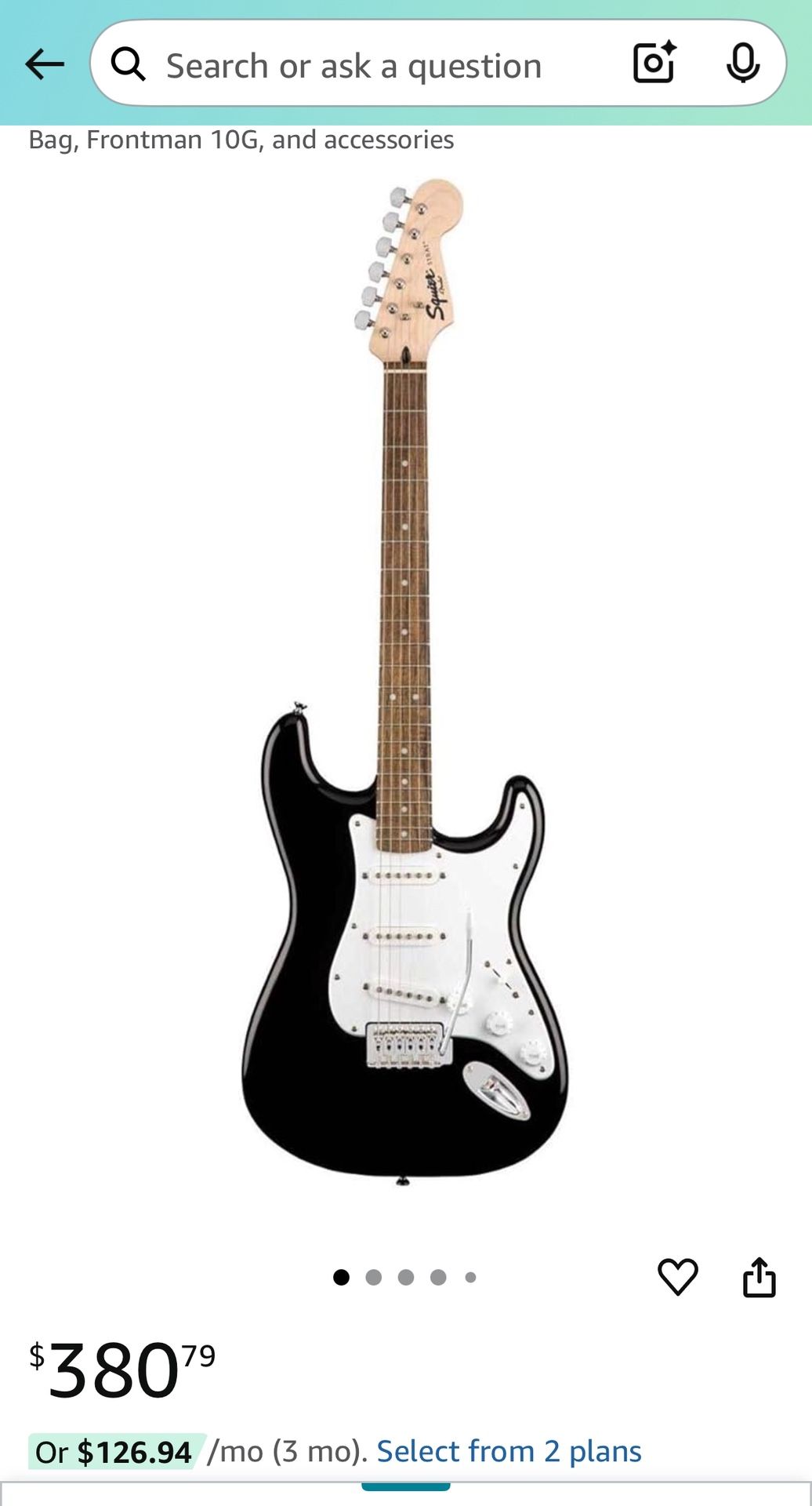 LIKE NEW Squier Electric Guitar by Fender
