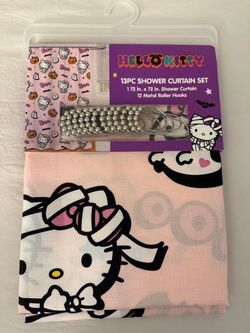 Hello kitty bathroom curtain