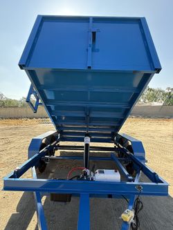 💙New 8x4x12 Hydraulic Dump Trailer With Diamond Fenders 💎