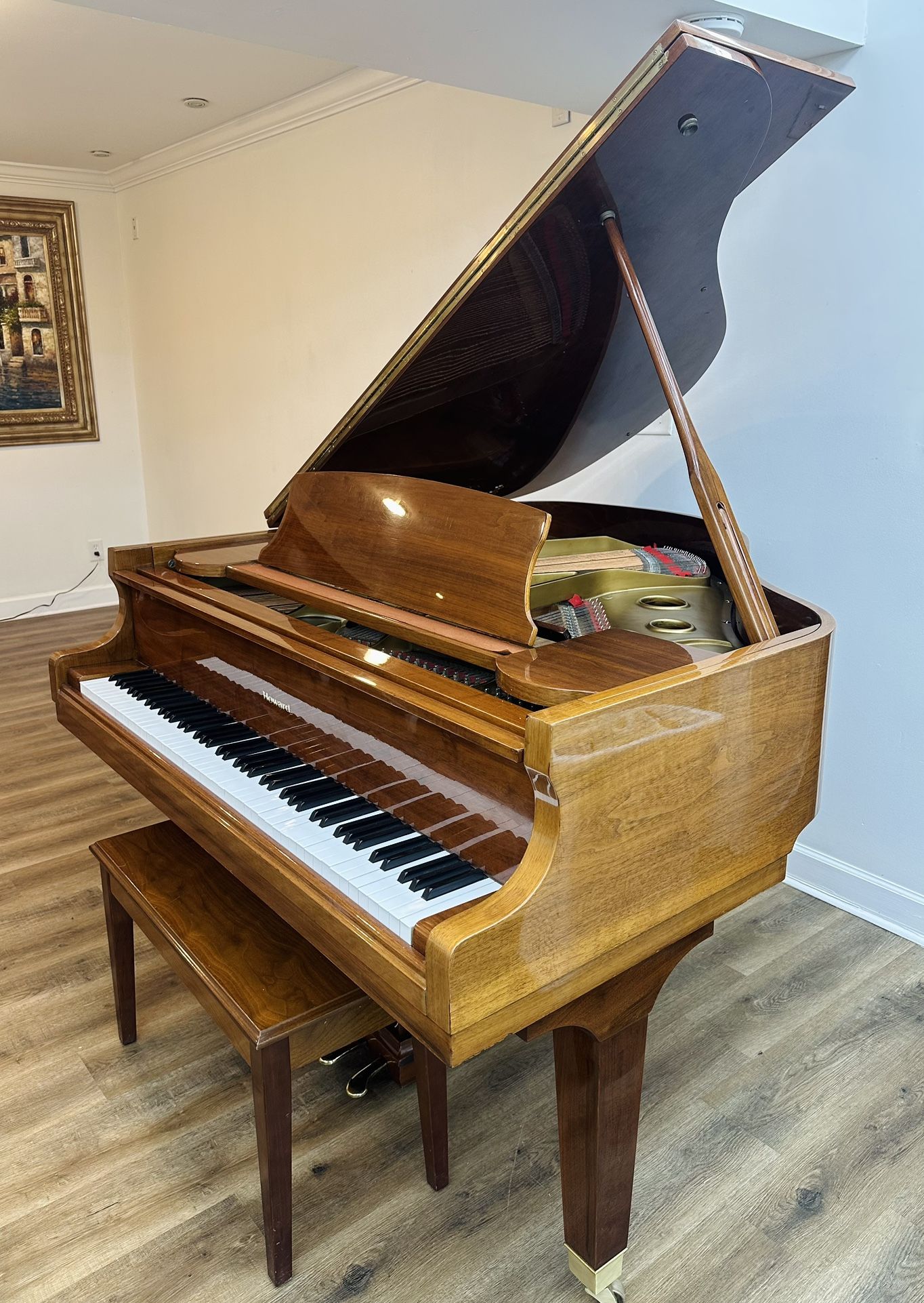 Howard Walnut Baby Grand Piano