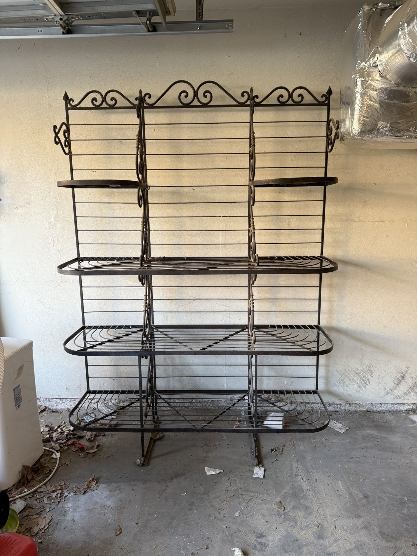 Antique Iron Bakers Rack