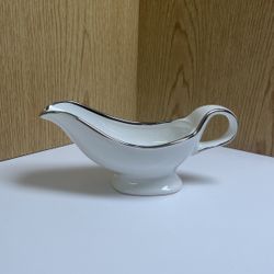 Nicole Miller Platinum Banded Gravy Boat