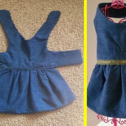 Dog Denim Dress
