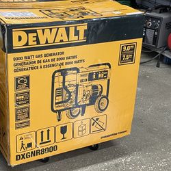 New Dewalt 8000 Watts Gas Generator Model: DXGNR8000