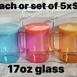 17oz Glass Mugs 
