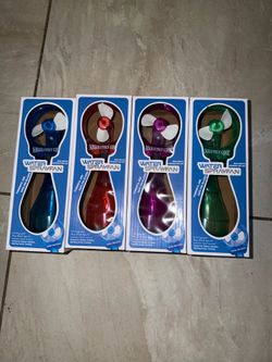 Water spray fan