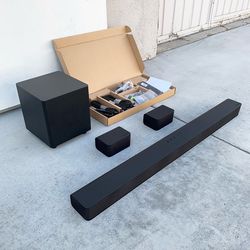 (NEW) $140 VIZIO 5.1 Home Theater Sound Bar, Bluetooth, Wireless Subwoofer, Dolby Audio Soundbar w/ Remote Control V51x-J6
