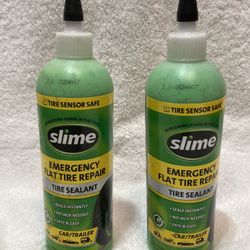 Brand New SLIME Emergency Flat Tire Repair Sealant,  Tire Sensor Safe, 16 Ounce