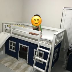 Kids Loft Bed with Slide – $150 or Best Offer