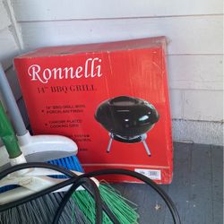 Yeah brand new small red grill never use   $20 