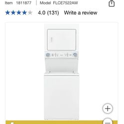 GENTLY USED STACKED WASHER AND DRYER.