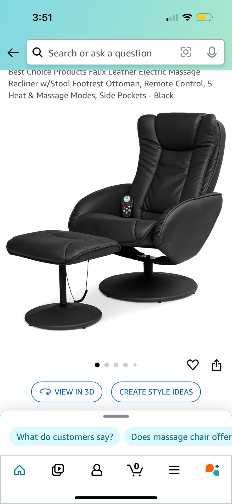 Best Choice Products Faux Leather Electric Massage