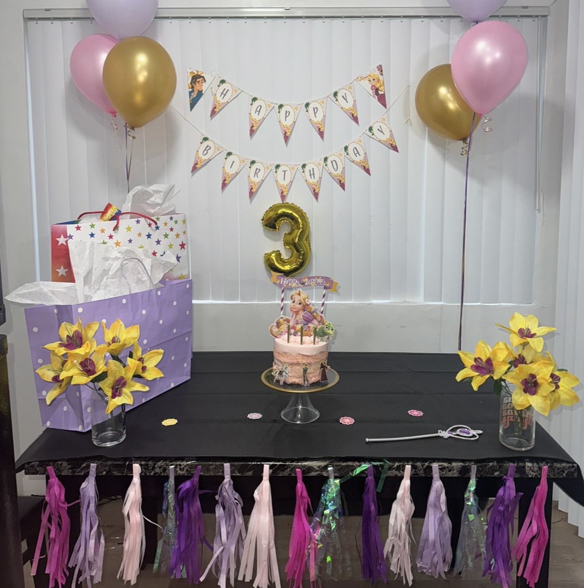Disney Tangled Rapunzel Birthday Party Decor Props