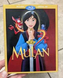 Disney Mulan Animated Movie Blu-Ray - Brand New Factory Sealed