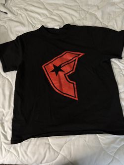 Black and Red Famous Stars and Straps T shirt