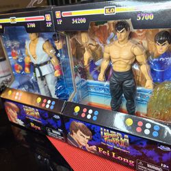 Jada Toys Street Fighter II Ryu and Fei Long 6-Inch Action Figures