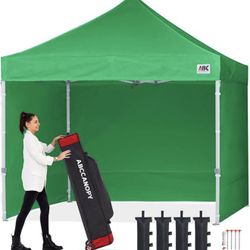 Easy Pop Up Canopy Tent with Sidewalls 10x10 Commercial -Series