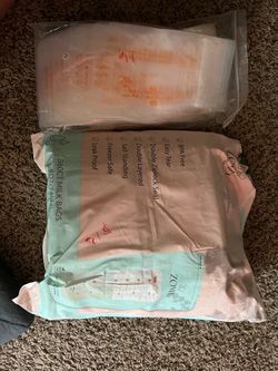 Breast milk storage bags